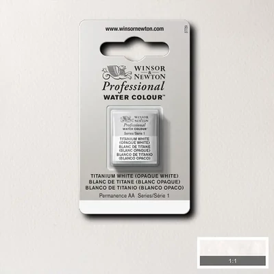 Winsor&amp;Newton Professional akvarellfesték, 1/2 szilkés - 644, titanium white