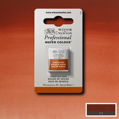 Winsor&amp;Newton Professional akvarellfesték, 1/2 szilkés - 678, Venetian red