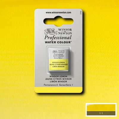 Winsor&amp;Newton Professional akvarellfesték, 1/2 szilkés - 722, Winsor lemon