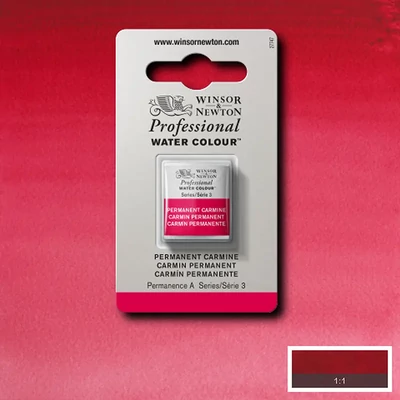 Winsor&amp;Newton Professional akvarellfesték, 1/2 szilkés - 725, Winsor red deep