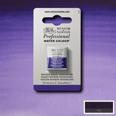 Winsor&amp;Newton Professional akvarellfesték, 1/2 szilkés - 733, Winsor violet (dioxazin)
