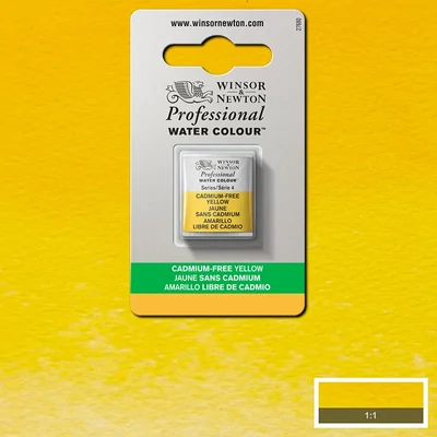 Winsor&amp;Newton Professional akvarellfesték, 1/2 szilkés - 890, cadmium free yellow