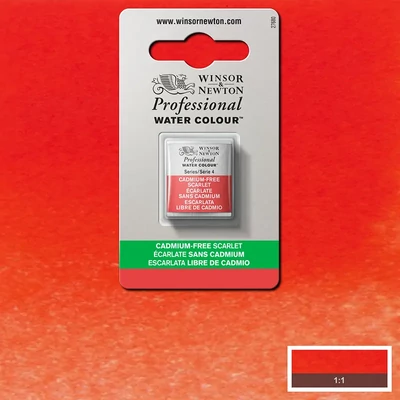 Winsor&amp;Newton Professional akvarellfesték, 1/2 szilkés - 903, cadmium free scarlet