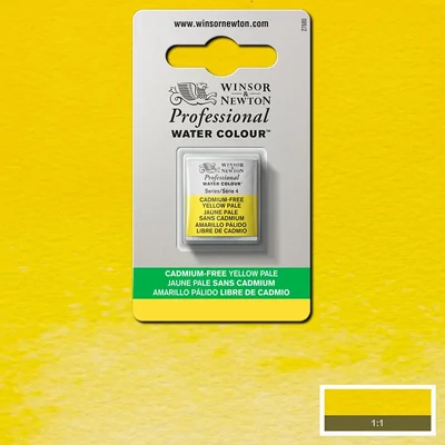 Winsor&amp;Newton Professional akvarellfesték, 1/2 szilkés - 907, cadmium free yellow pale