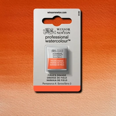 Winsor&amp;Newton Professional akvarellfesték, 1/2 szilkés - 418, Field's orange