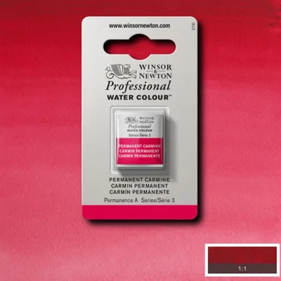 Winsor&amp;Newton Professional akvarellfesték, 1/2 szilkés - 479, permanent carmine