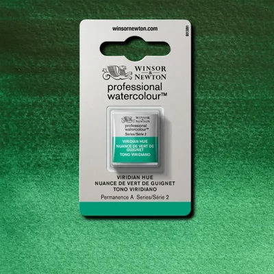 Winsor&amp;Newton Professional akvarellfesték, 1/2 szilkés - 696, viridian hue