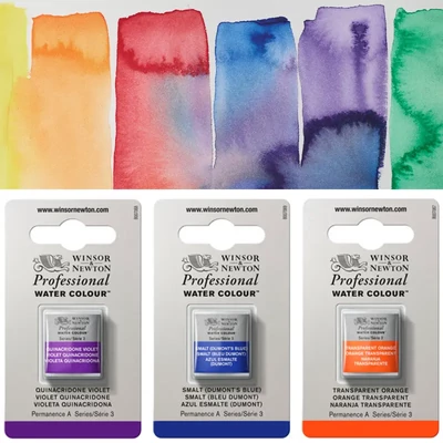 Winsor&amp;Newton Professional akvarellfesték, 1/2 szilkés - különféle színekben