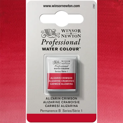 Winsor&amp;Newton Professional akvarellfesték, 1/2 szilkés - 004, alizarin crimson