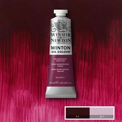 Winsor&amp;Newton Winton olajfesték, 37 ml - 250, quinacridone deep pink