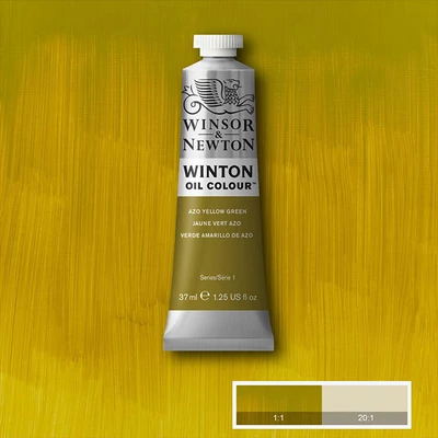 Winsor&amp;Newton Winton olajfesték, 37 ml - 280, azo yellow green