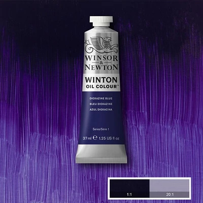 Winsor&amp;Newton Winton olajfesték, 37 ml - 406, dioxazine blue