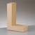 Papírmasé betű - L, 10 cm