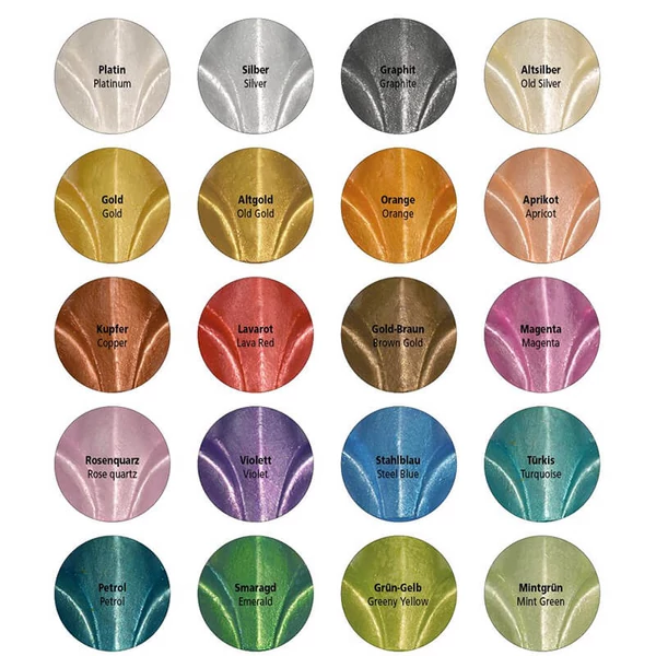 Inka Gold metál festékpaszta, 50 g - magenta
