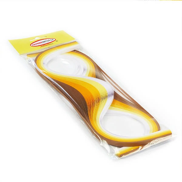 Hobbyművész Quilling papírcsík, 80 g - szahara, 3 mm/6 mm, 300 db