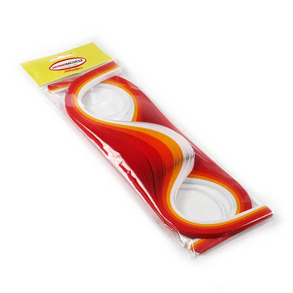 Hobbyművész Quilling papírcsík, 80 g - forró nyár, 3 mm/6 mm, 300 db