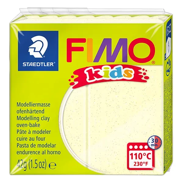 FIMO Kids süthető gyurma, 42 g - gyöngyház sárga (8030-106)