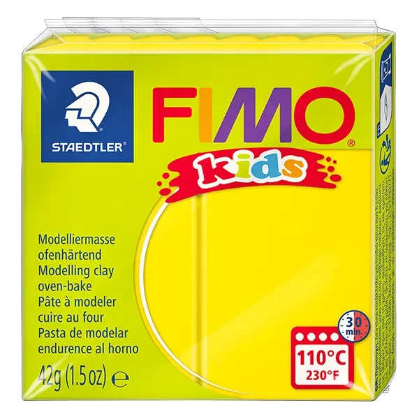 FIMO Kids süthető gyurma, 42 g - sárga (8030-1)