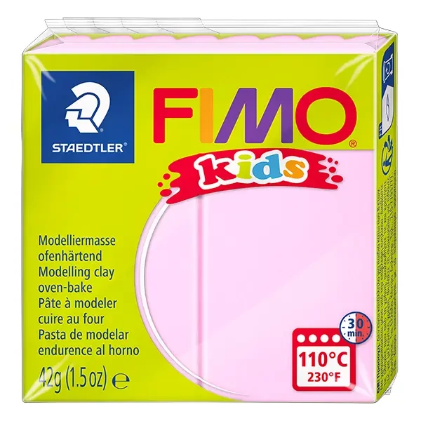 FIMO Kids süthető gyurma, 42 g - rózsaszín (8030-25)