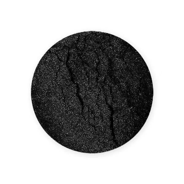 Gyöngyház hatású fekete színű műgyanta effekt pigment színező por szín kör