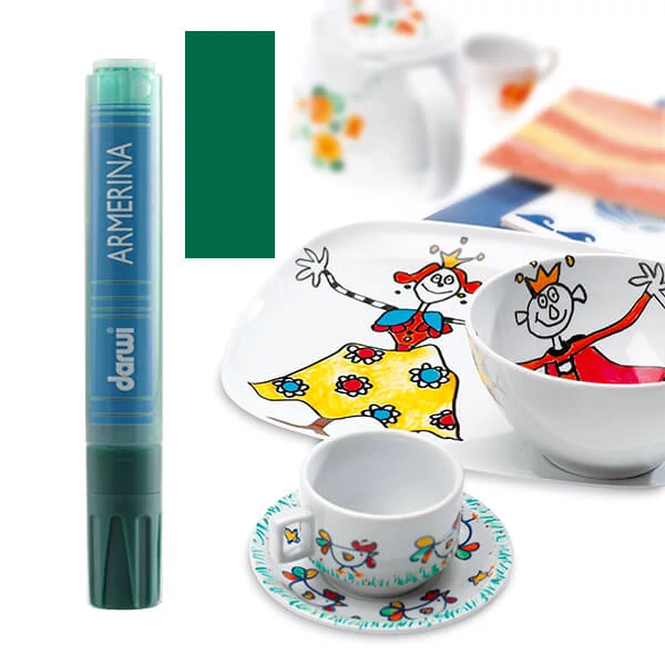 Porcelánfilc, Armerina, Darwi - sötétzöld
