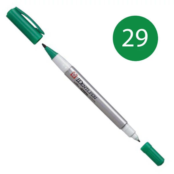 Sakura IDenti Pen kétvégű alkoholos filctoll - green