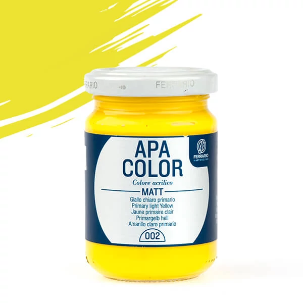 APA Color akrilfesték, 150 ml - 02, primary light yellow