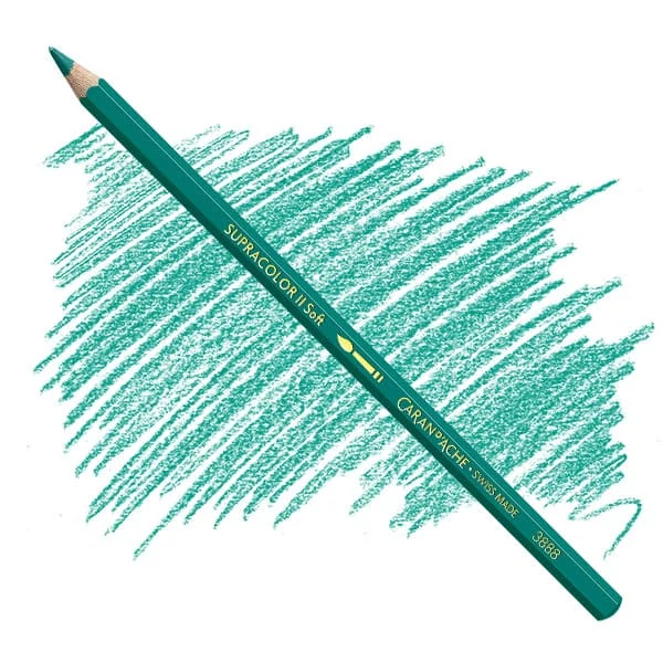 Caran d'Ache Supracolor Soft akvarellceruza - 190, greenish blue