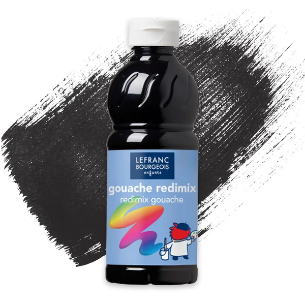 Redimix tempera, 500 ml - fekete