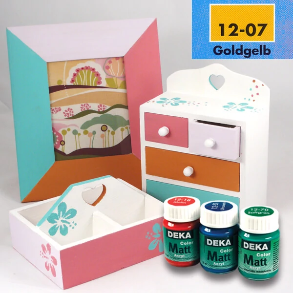 Deka Color Matt akrilfesték 25 ml - 07 aranysárga