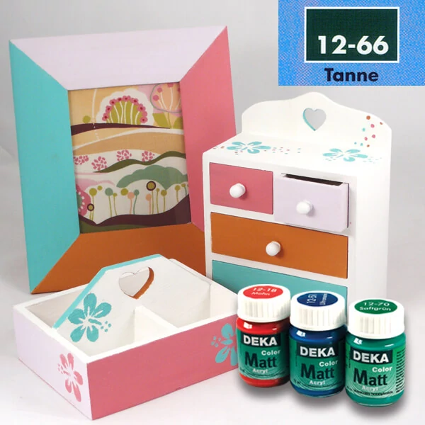 Deka Color Matt akrilfesték 25 ml - 66 fenyőzöld