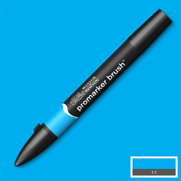 Promarker Brush kétvégű alkoholos ecsetfilc - C847, cyan
