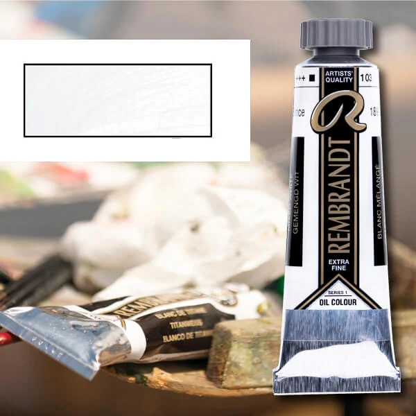 Talens Rembrandt olajfesték, 40 ml - 117, zinc white lenolaj