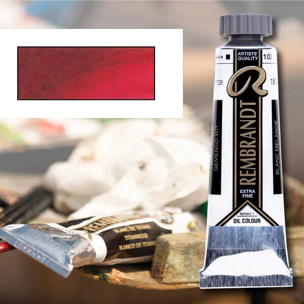 Talens Rembrandt olajfesték, 40 ml - 395, permanent madder medium