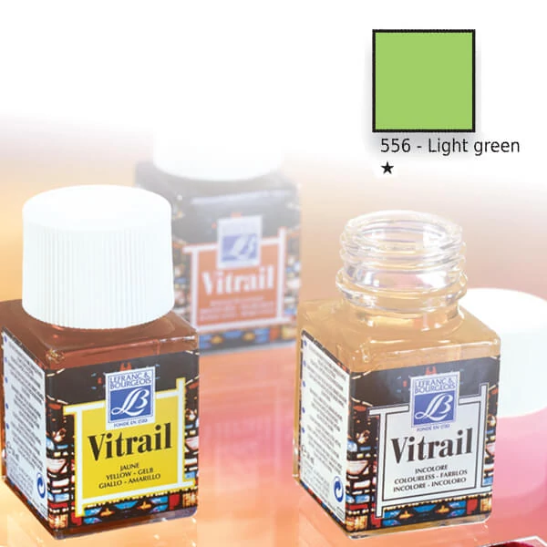 Vitrail gyantaalapú üvegfesték, 50 ml - világoszöld