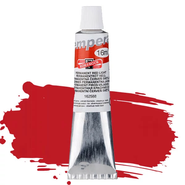 KOH-I-NOOR tempera, 16 ml - permanent világospiros