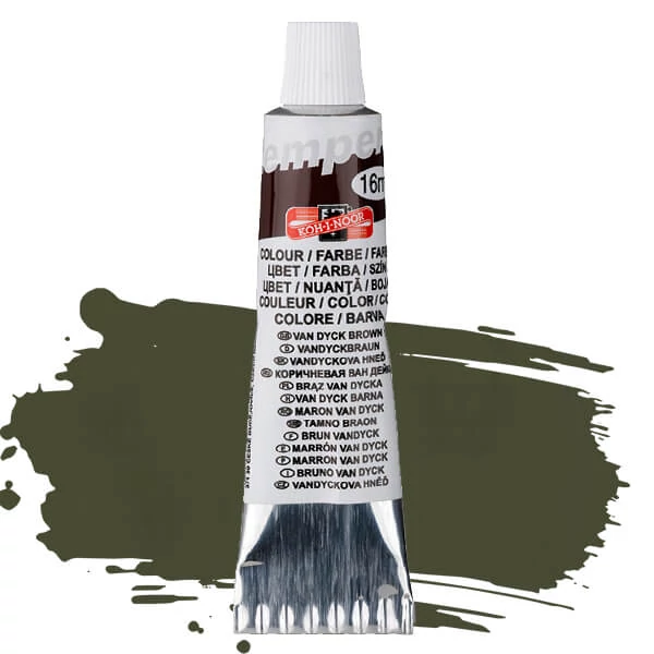 KOH-I-NOOR tempera, 16 ml - van dyck barna