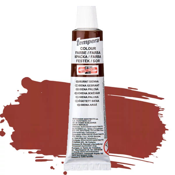 KOH-I-NOOR tempera, 16 ml - égetett siena