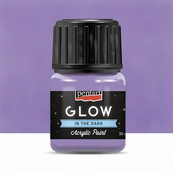 Pentart Glow sötétben világító akrilfesték, 30 ml - lila