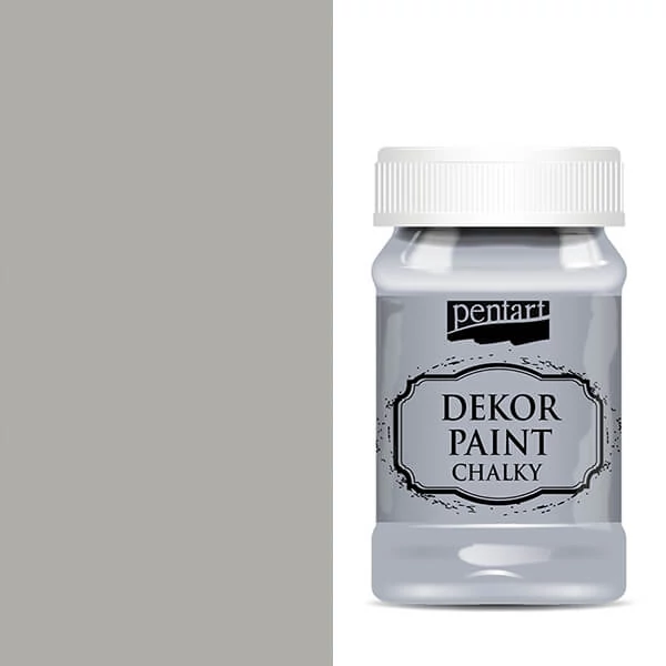Pentart Dekor Paint Chalky krétafesték, 100 ml - szürke