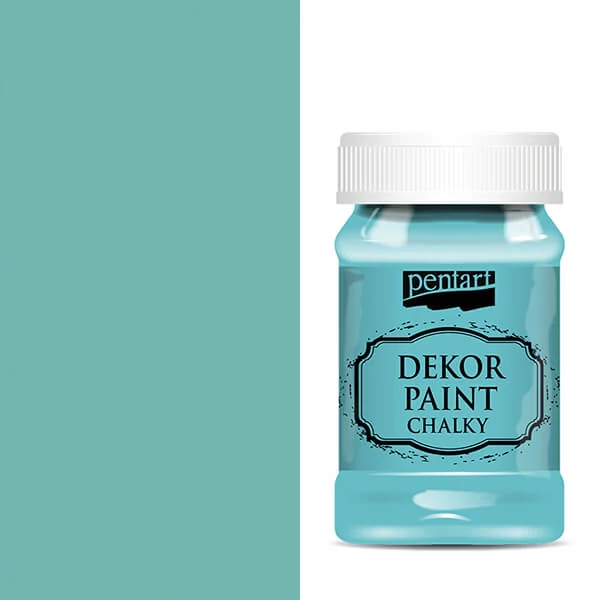 Pentart Dekor Paint Chalky krétafesték, 100 ml - türkizkék