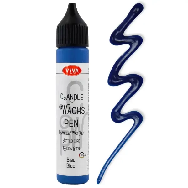 Gyertyafestő toll, 28 ml - kék