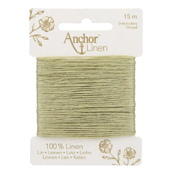 Hímzőfonal, Anchor Linen, 15 m - 26 pisztácia