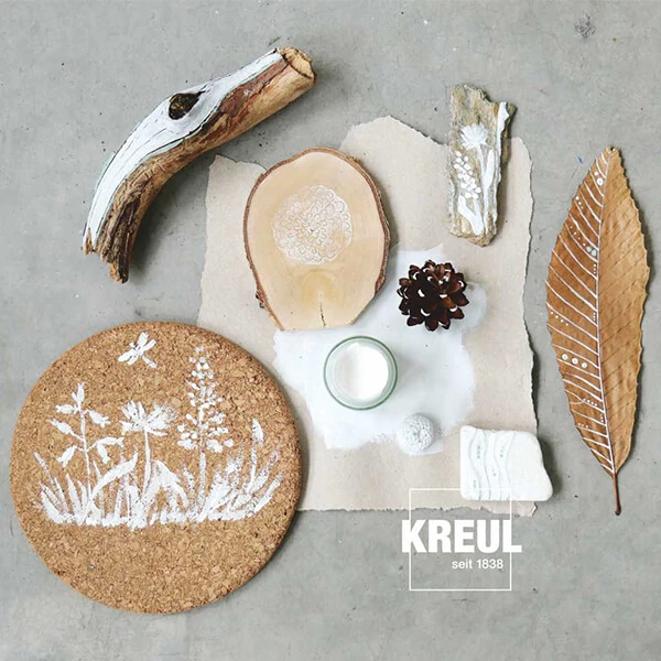 Nature természetes, ökológiai festék, Kreul, 50 ml - snow crystal