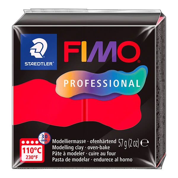 FIMO Professional süthető gyurma, 57 g - piros, red (8040-200)