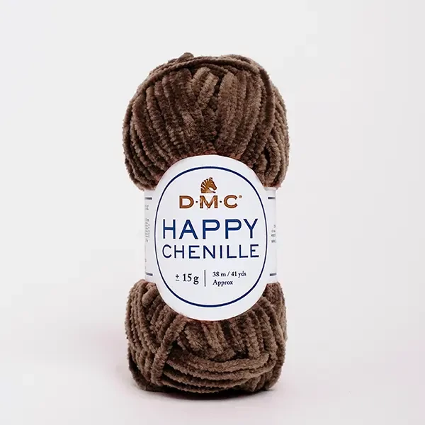 DMC Happy Chenille amigurumi zseníliafonal, 15 g - 28, barna