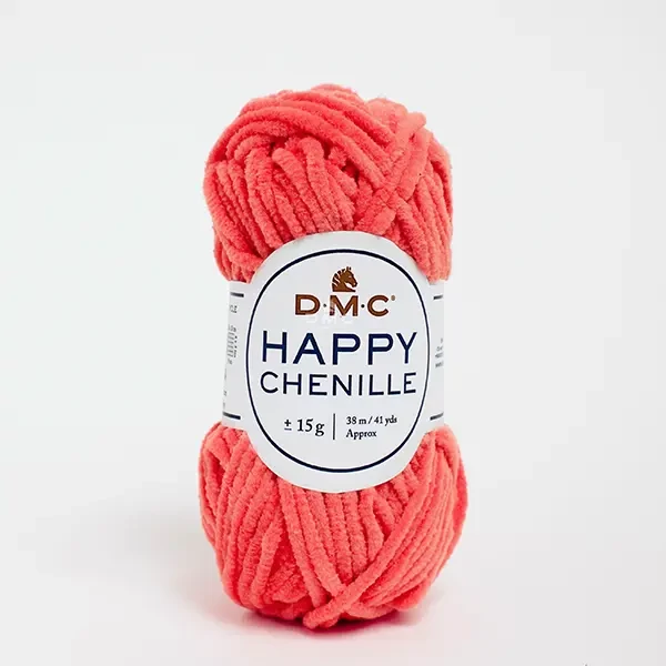 DMC Happy Chenille amigurumi zseníliafonal, 15 g - 32, korall