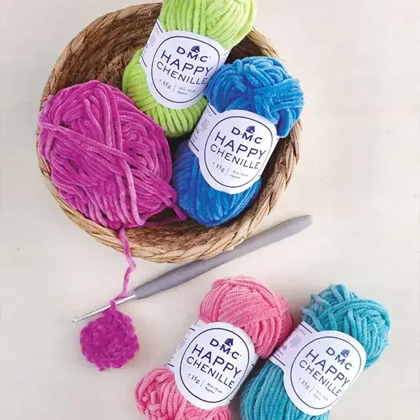 DMC Happy Chenille amigurumi zseníliafonal, 15 g - 11, gyöngyszürke