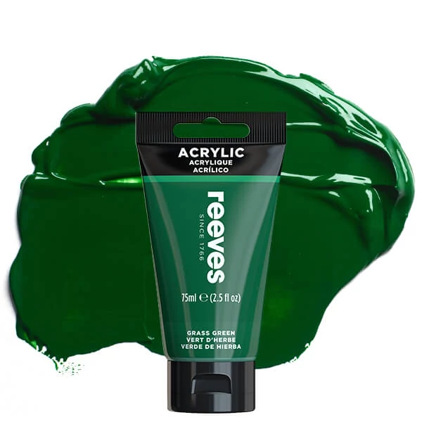 Reeves akrilfesték, 75 ml - grass green
