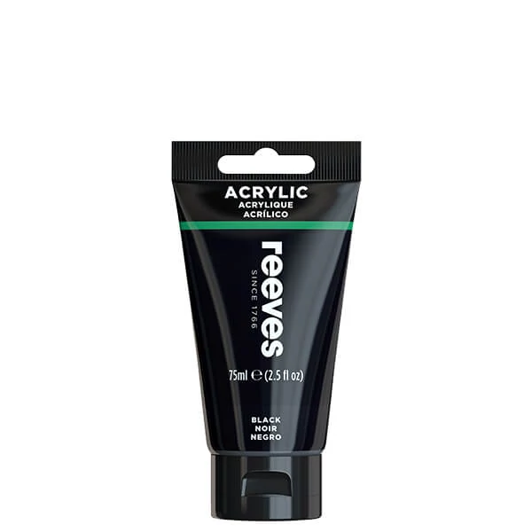 Reeves akrilfesték, 75 ml - black